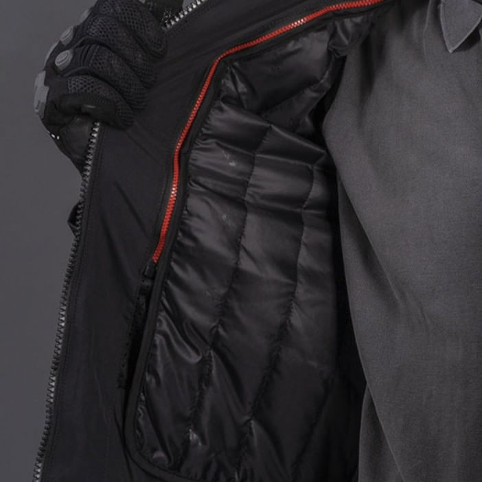 Campera LS2 Sepang Hombre Negro / Rojo